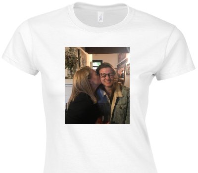 Custom Womens Soft Style 100% Cotton White T-Shirt