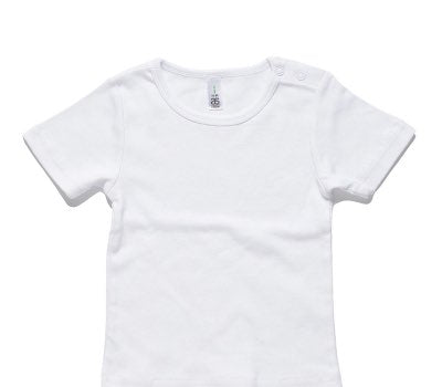 Custom AS Colour White Baby T-Shirt