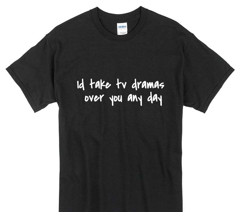 Custom Gildan 100% Cotton Black T-Shirt
