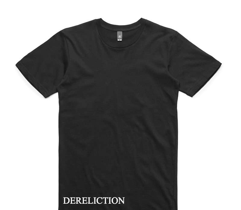 Custom AS Colour 100% Cotton Black T-Shirt