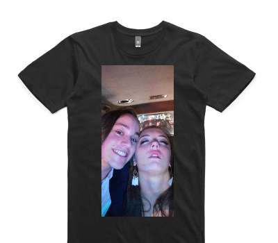 Custom AS Colour 100% Cotton Black T-Shirt