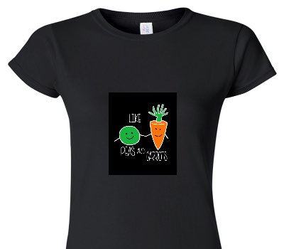 Custom Womens Soft Style 100% Cotton Black T-Shirt