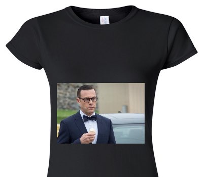 Custom Womens Soft Style 100% Cotton Black T-Shirt