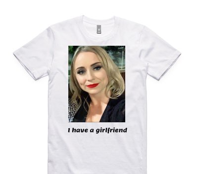 Custom AS Colour 100% Cotton White T-Shirt