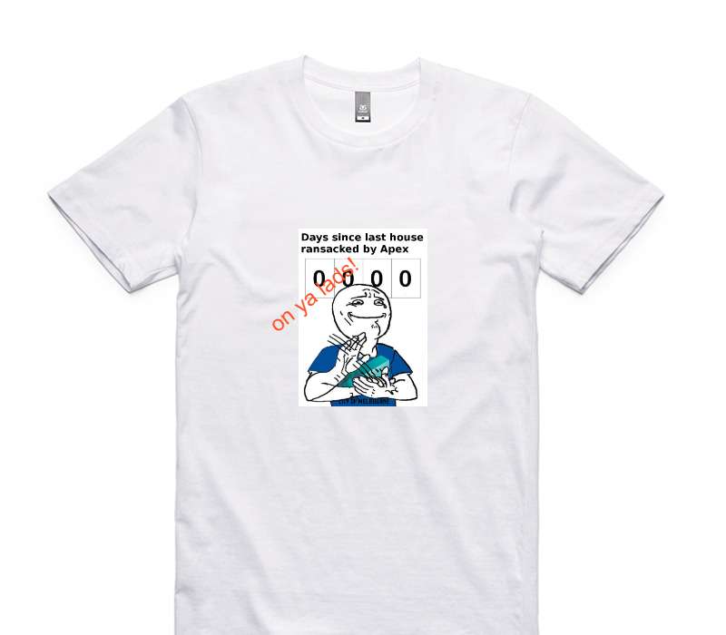 Custom AS Colour 100% Cotton White T-Shirt