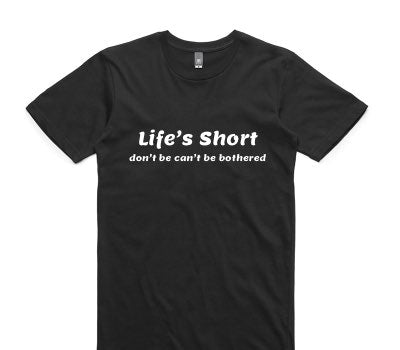 Custom AS Colour 100% Cotton Black T-Shirt