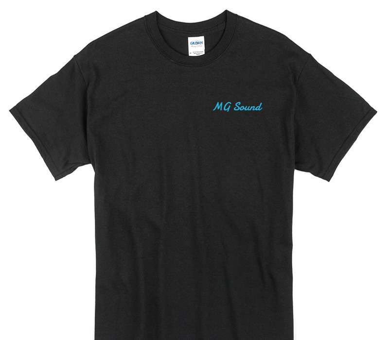 Custom Gildan 100% Cotton Black T-Shirt