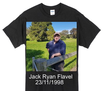 Custom Gildan 100% Cotton Black T-Shirt