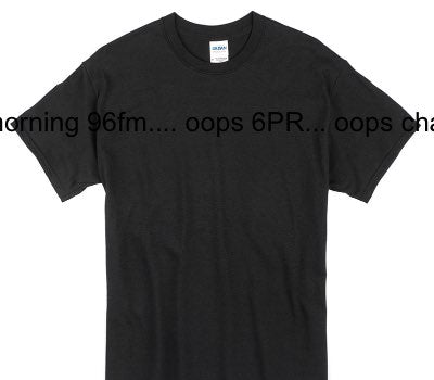 Custom Gildan 100% Cotton Black T-Shirt