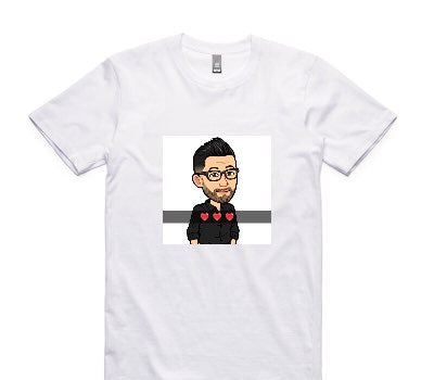 Custom AS Colour 100% Cotton White T-Shirt