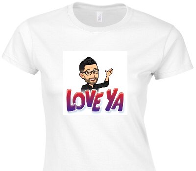 Custom Womens Soft Style 100% Cotton White T-Shirt