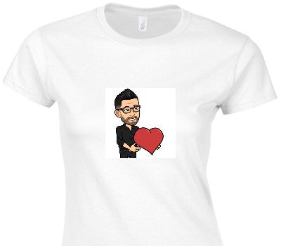 Custom Womens Soft Style 100% Cotton White T-Shirt