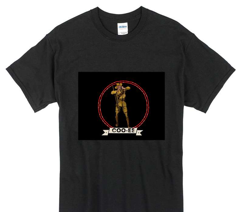 Custom Gildan 100% Cotton Black T-Shirt