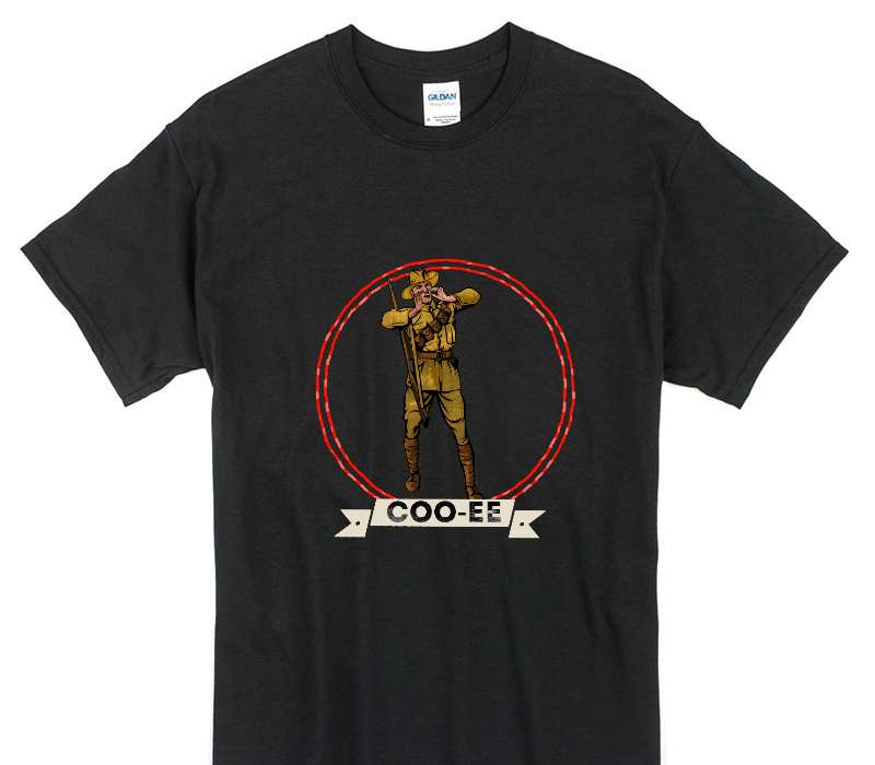 Custom Gildan 100% Cotton Black T-Shirt
