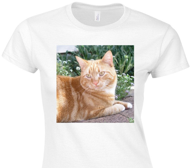 Custom Womens Soft Style 100% Cotton White T-Shirt