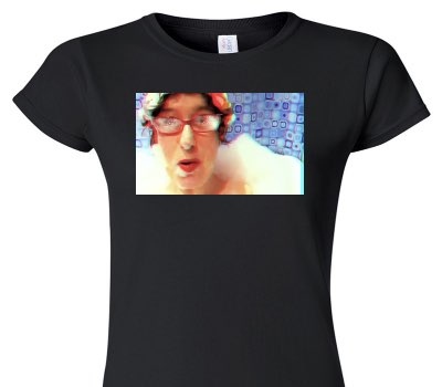 Custom Womens Soft Style 100% Cotton Black T-Shirt