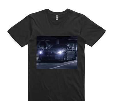 Custom AS Colour 100% Cotton Black T-Shirt