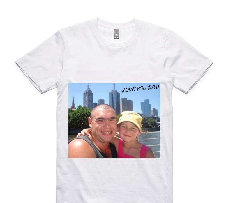 Custom AS Colour 100% Cotton White T-Shirt