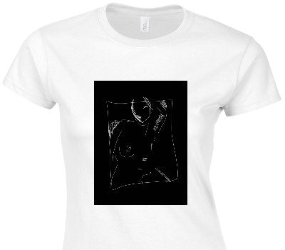 Custom Womens Soft Style 100% Cotton White T-Shirt
