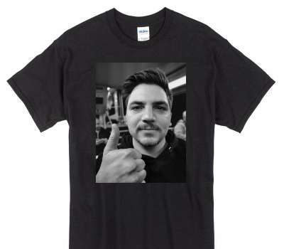 Custom Gildan 100% Cotton Black T-Shirt