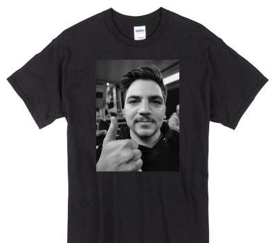 Custom Gildan 100% Cotton Black T-Shirt