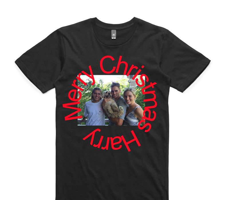 Custom AS Colour 100% Cotton Black T-Shirt