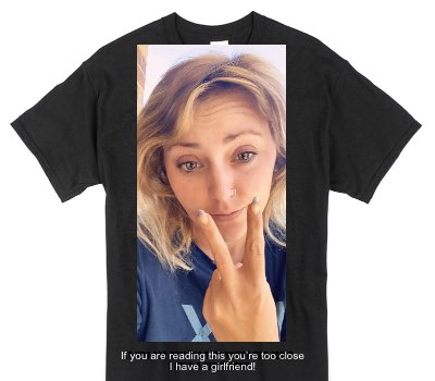 Custom Gildan 100% Cotton Black T-Shirt