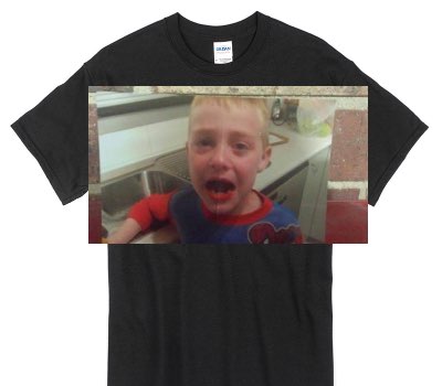 Custom Gildan 100% Cotton Black T-Shirt