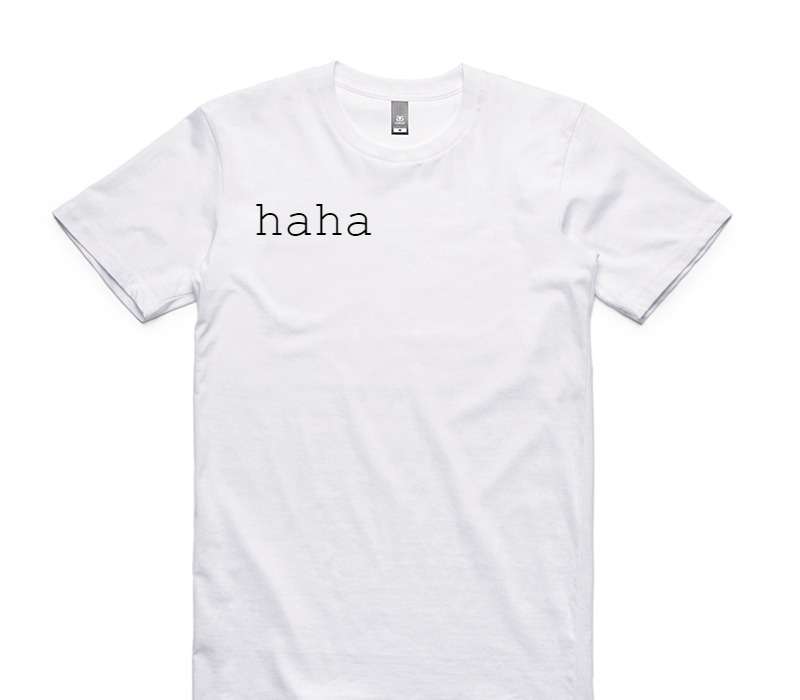 Custom AS Colour 100% Cotton White T-Shirt