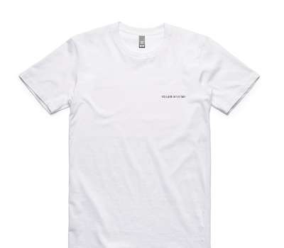 Custom AS Colour 100% Cotton White T-Shirt