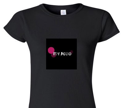 Custom Womens Soft Style 100% Cotton Black T-Shirt
