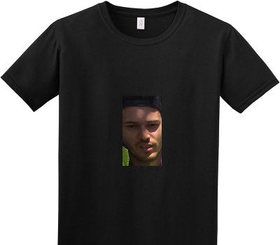 Custom Adult Soft Style 100% Cotton Black T-Shirt