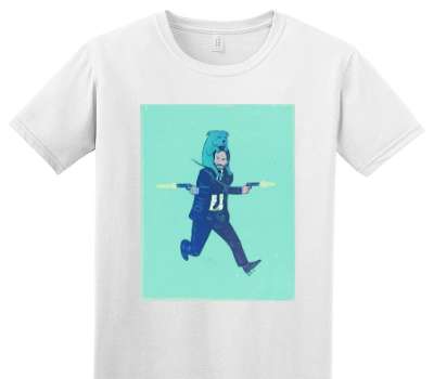 Custom Adult Soft Style 100% Cotton White T-Shirt