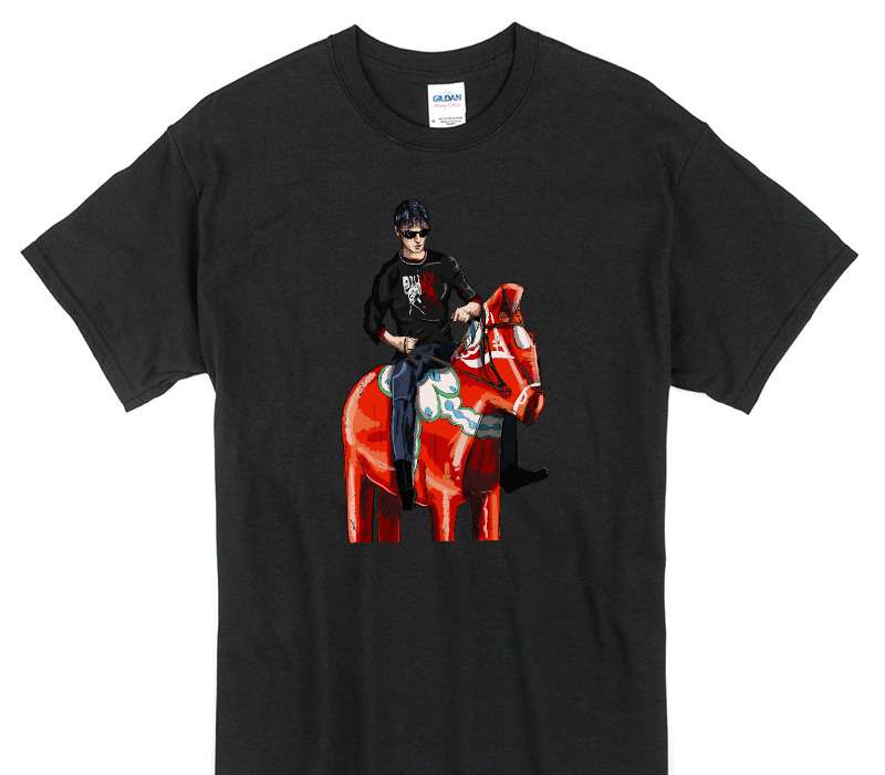 Custom Gildan 100% Cotton Black T-Shirt