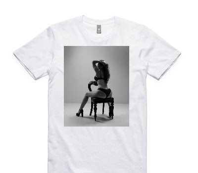 Custom AS Colour 100% Cotton White T-Shirt