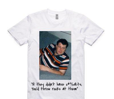 Custom AS Colour 100% Cotton White T-Shirt