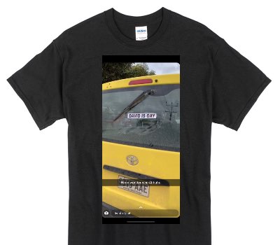Custom Gildan 100% Cotton Black T-Shirt