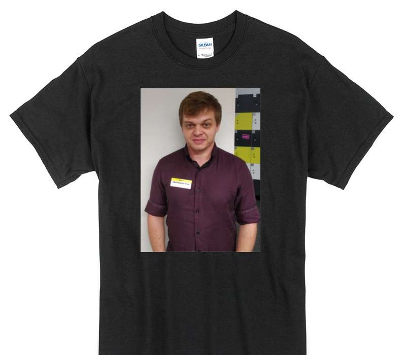 Custom Gildan 100% Cotton Black T-Shirt