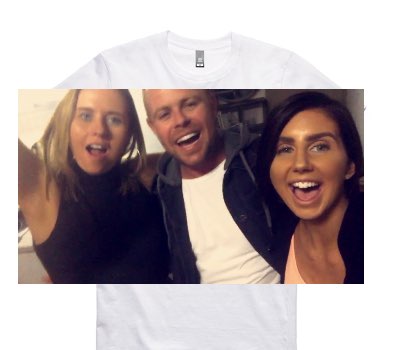 Custom AS Colour 100% Cotton White T-Shirt
