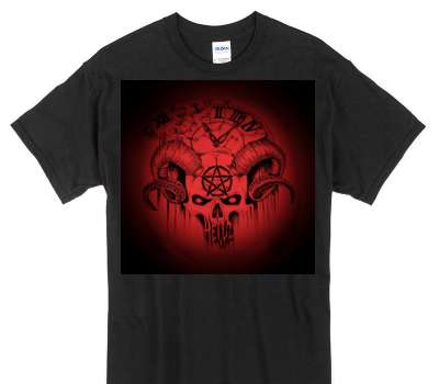 Custom Gildan 100% Cotton Black T-Shirt