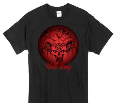 Custom Gildan 100% Cotton Black T-Shirt