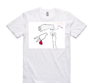 Custom AS Colour 100% Cotton White T-Shirt