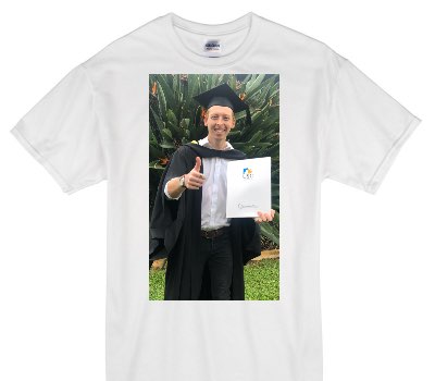 Custom Gildan 100% Cotton White T-Shirt