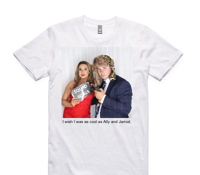 Custom AS Colour 100% Cotton White T-Shirt