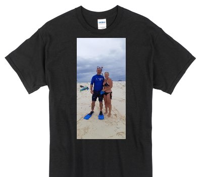 Custom Gildan 100% Cotton Black T-Shirt