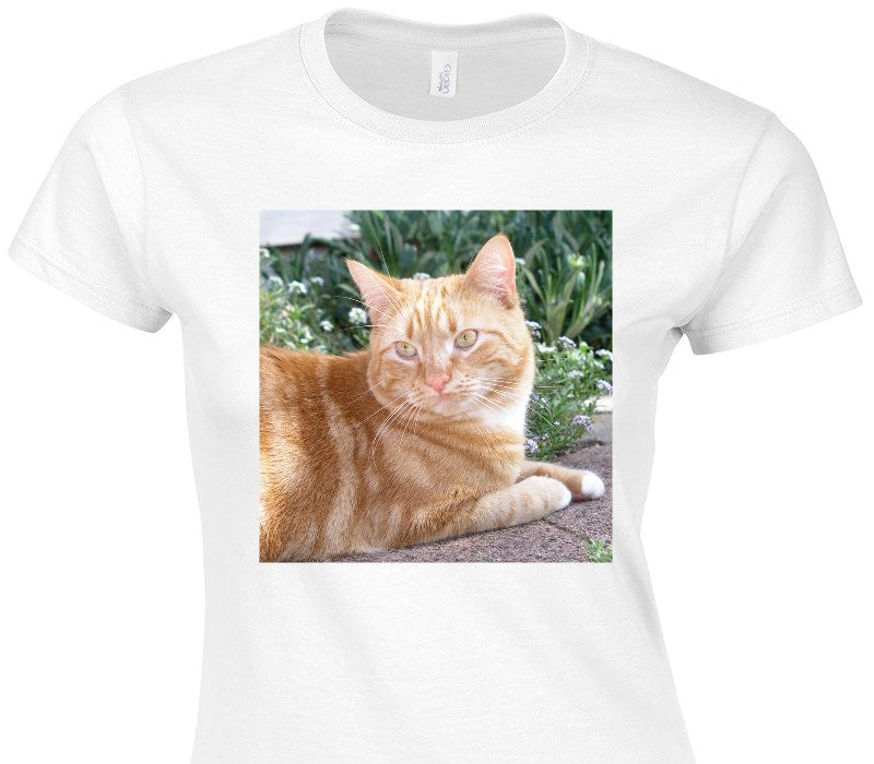 Custom Womens Soft Style 100% Cotton White T-Shirt