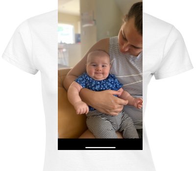 Custom Womens Soft Style 100% Cotton White T-Shirt