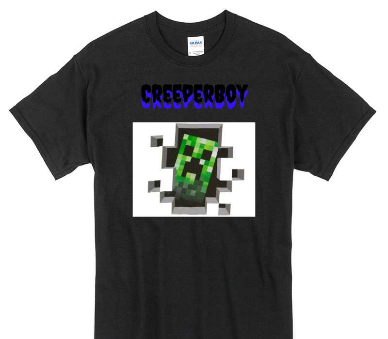 Custom Gildan 100% Cotton Black T-Shirt