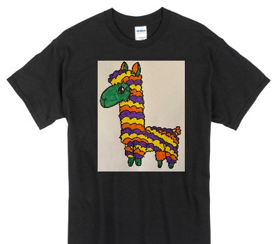 Custom Gildan 100% Cotton Black T-Shirt