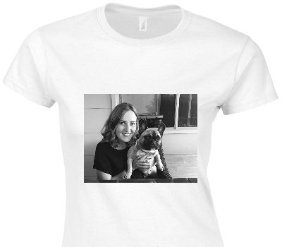 Custom Womens Soft Style 100% Cotton White T-Shirt